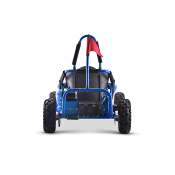 Gokart Fast Dragon na akumulator Niebieski 30km/h + Silnik 1000W + Koła pompowane + Regulacja siedzenia + Pasy